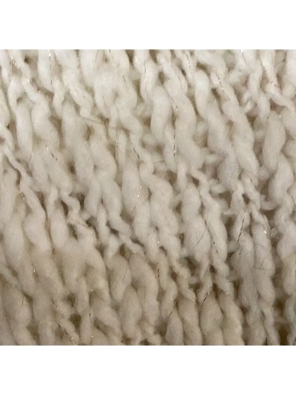 Lauren Conrad infinity scarf ivory with gold accents OSFM NWT